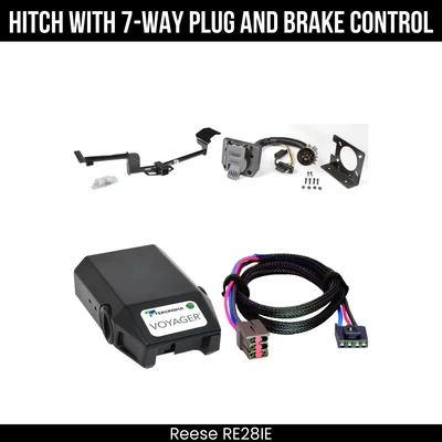 Paquete de remolque enganche + control de freno para 09-20 Ford Flex 10-12 Lincoln MKT 44636 Clase 3 Foto 1 de 4