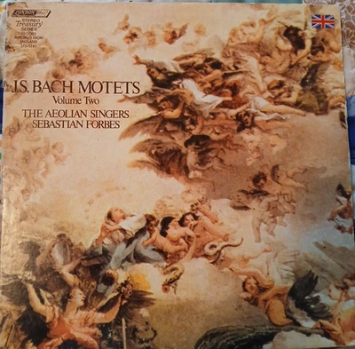 JS BACH MOTETS V 2 Aeolian Singers/Sebastian Forbes LP VINYL STS15187 1971 - Image 1 of 4