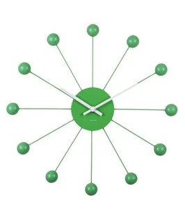 Karlsson Funky Spider Wall Clock 40cm Bright Green KA5977BG - Picture 1 of 5