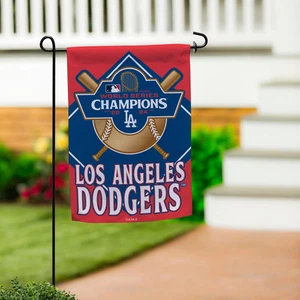 Los Angeles Dodgers Suede Flag, GDN Size, 2024 World Series Champions - Picture 1 of 1
