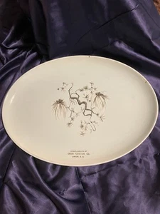 Vintage Werbung Taylor Smith Taylor seltene Zwerg Kiefer türkis blau ovale Platte - Bild 1 von 12