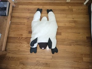 Crown Crafts Lamm Kissen Buddies Pal 1996 Plüschtier selten groß 24 Zoll - Bild 1 von 3