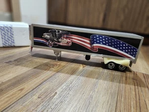 Franklin Mint Precision Models Refrigerated Trailer Eagle And American Flag - Picture 1 of 12