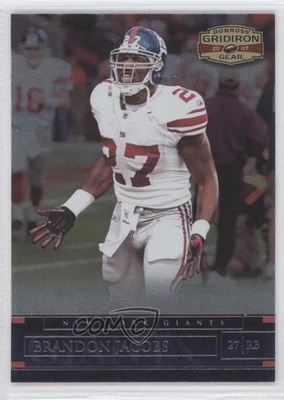 2007 Donruss Gridiron Gear Brandon Jacobs #7 - Image 1 of 2