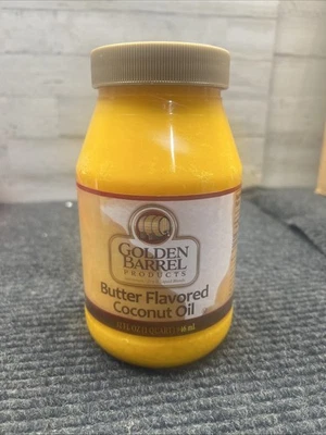 Aceite de coco con sabor a mantequilla Golden Barrel (32 oz.) Foto 1 de 4