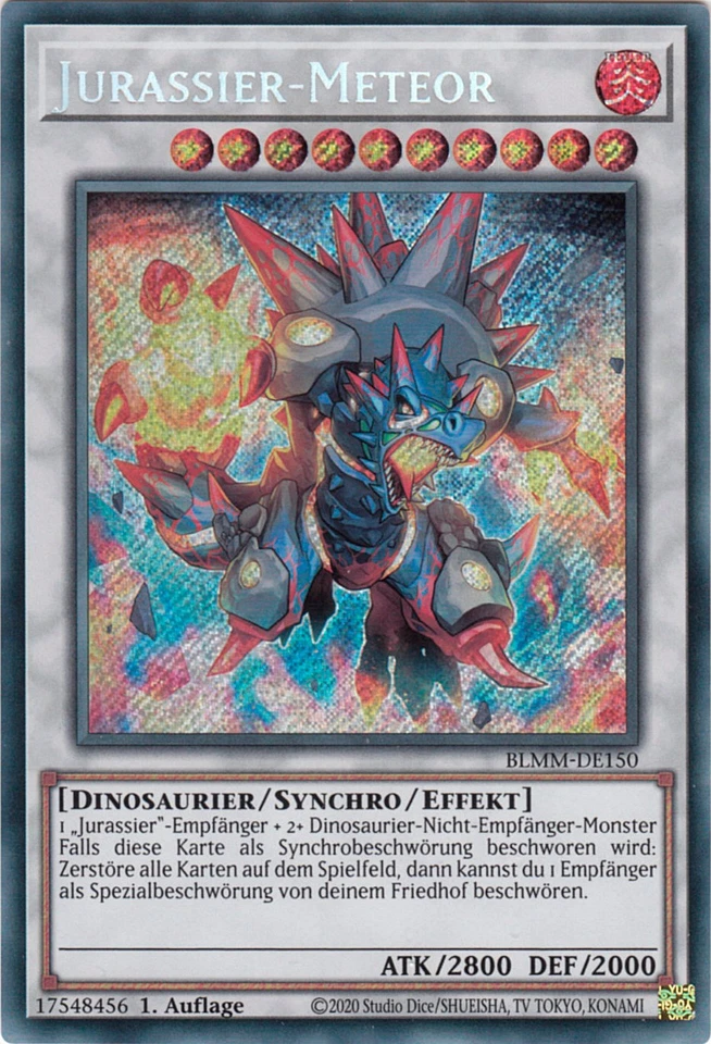 YU-GI-OH, JURASSIER-METEOR, SCR, BLMM-DE150, 1. Auflage, TOP - Bild 1 von 1