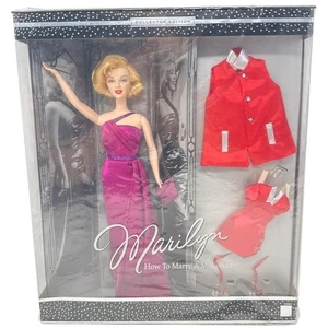 Muñeca Marilyn "Cómo casarse con un millonario" Edición Coleccionista con Exterior Rojo y Rosa - Imagen 1 de 2