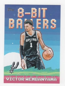 2025-26 TOPPS BASKETBALL 8-BIT BALLERS VICTOR WEMBANYAMA SAN ANTONIO SPURS - Picture 1 of 2