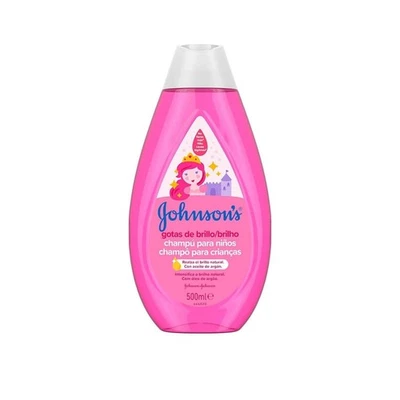 Xampu infantil Johnson's brilhante e macio com óleo de argan, 16,9 oz (500 ml) - Imagem 1 de 4