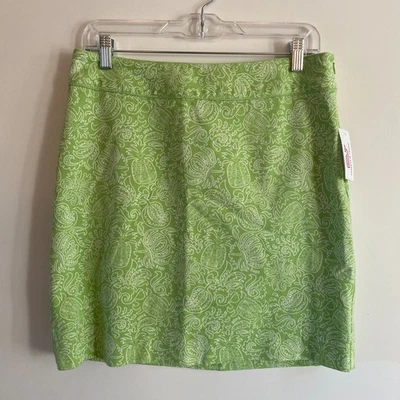 Новый с Ярлыками Vineyard Vines Wmn's Марго юбка ананас тропический лайм льда цвет размер 6 K8 - Изображение 1 из 4