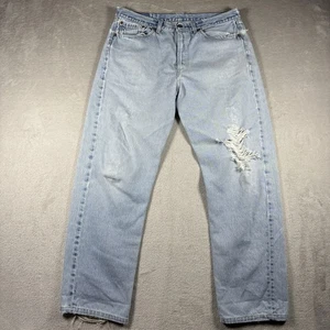 Vintage levis 501 Men’s Size 34x30 Light Wash 90s USA Distressed #1A - Picture 1 of 11