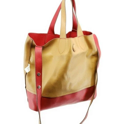 Style & Co. Clean Cut Shopper Crossbody Bag Red Tan SC9791REDT - Image 1 of 4