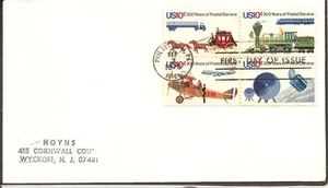 US SC # 1575a Postal Service Bicentenary FDC. No Cachet. - Picture 1 of 1