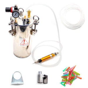 Hand Glue Dispenser High Flow Dispensing Valve 3L Stainless Steel Pressure Tank - Picture 1 of 8