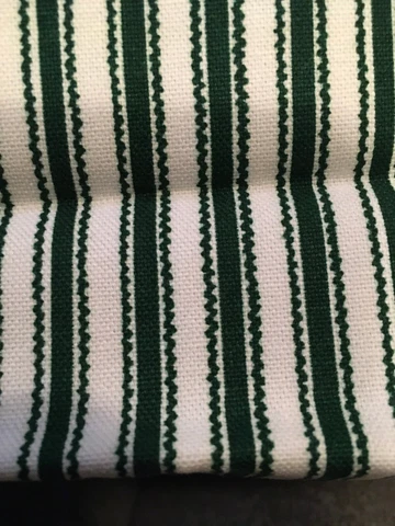 Longaberger 1997 Sweetheart Sweet Treats Basket Liner - Green Ticking Cover