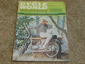 1966 Cycle World Motorcycle Magazine Montessa 250 NSU Storia Grandi Annunci Bici - Foto 1 di 4