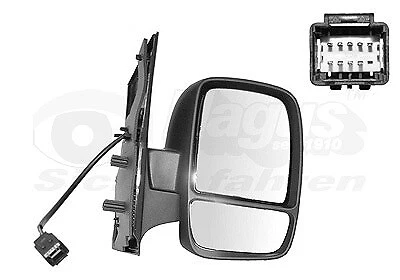 VAN WEZEL Außenspiegel Rechts u.a. für CITROËN, FIAT, PEUGEOT - Bild 1 von 1