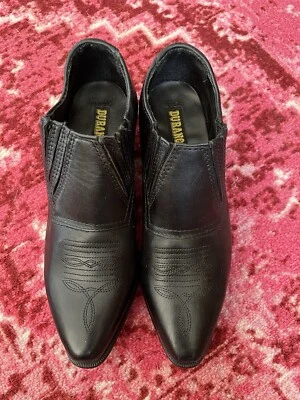 Botín de cuero Durango para mujer de caña baja costa occidental vaquera talla 6M marrón Foto 1 de 3