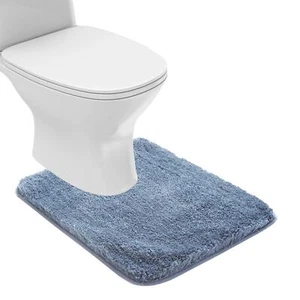 Bathroom Contour Rug Non Slip Bath Mat Water Absorbent Soft Microfiber Shaggy... - Picture 1 of 7
