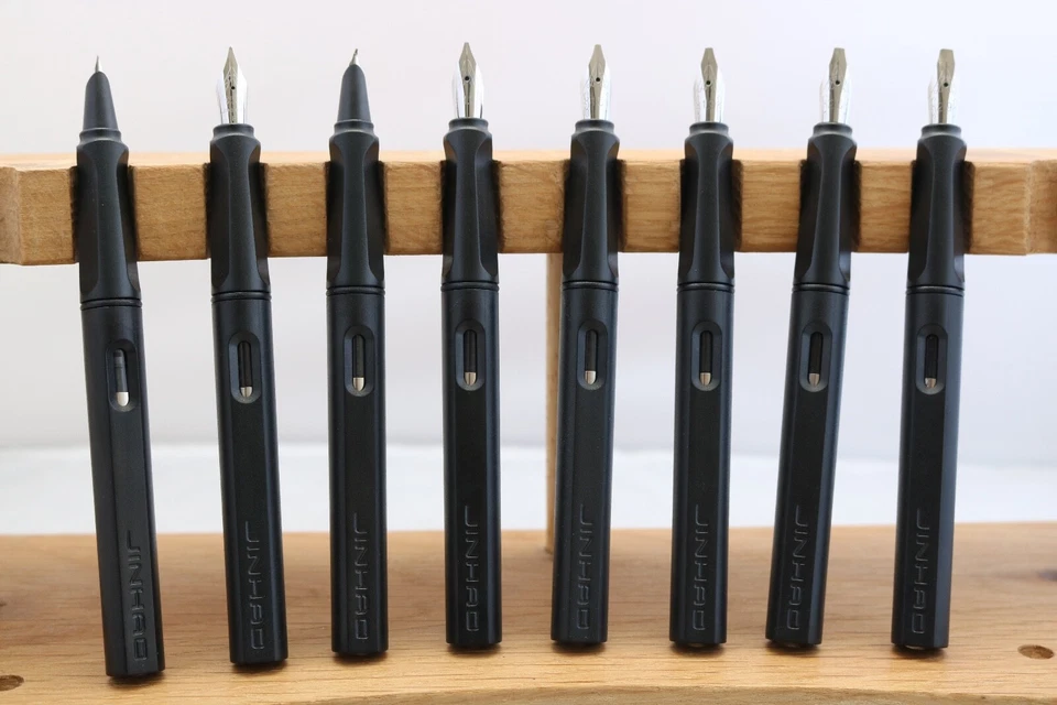 Jinhao No. 599 Matt Black Calligraphy Fountain Pen, 0.38-2.9mm, UK Seller