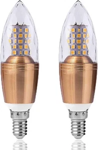 2xE12 LED Bulbs 12W LED Candelabra Bulb 100 Watt Assorted Colors Sizes - Picture 1 of 3
