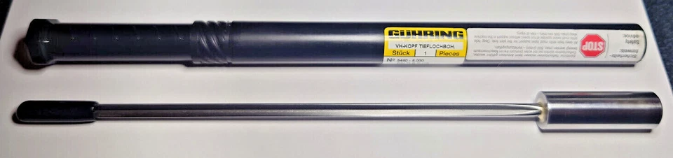 GUHRING 5460 6MM LONGO PISTOLA BROCA CARBONETO EB100 212MM F/L BRILHANTE 260mm O/L - Imagem 1 de 1