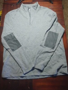 Michael Kors Sweater Adult XL/TG Gray Fleece Pull Over 1/4 Zip - Picture 1 of 6