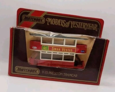 Models of Yesteryear Y-15/3; 1920 Preston Tramcar; Swan Vestas; Excellent Boxed - Image 1 of 4