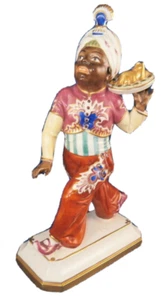 Rare Art Nouveau Schwarzburger Werkstatten Porcelain Blackamoor Figurine Figure - Picture 1 of 7