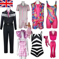 New Movie Barbie Ken Cosplay Halloween Costume Uniform Mens Womens Fancy Dress