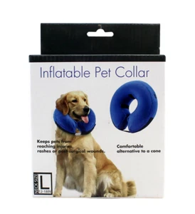Comfortable & Adjustable Inflatable Pet Collar Alternative to Cone Shaped Large - Picture 1 of 7