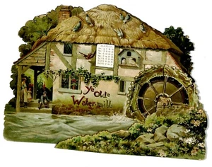 YE OLDE WATER MILL mechanical CALENDAR FOR 1900, Tuck 3380 - Picture 1 of 3