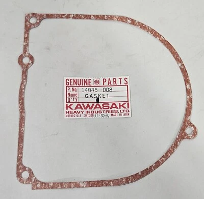 Junta de cubierta de generador de bisonte OEM 14045-008 Kawasaki F5 F8 F9 F81 1970-1975 nuevo de lote original Foto 1 de 2