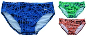 Nike Men's Swim Brief Blaze Performance Poly Swimwear Swimsuit NESS6020 MSRP $46 - Picture 1 of 10