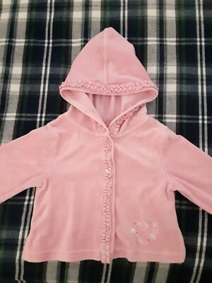 Jillian's Closet Pascua Rosa Suave Botón Con Capucha Suéter Niño Pequeño Talla 4T Foto 1 de 4