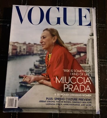 Vogue Magazine March 2024 Issue Miuccia Prada **LIKE NEW** - Image 1 of 2