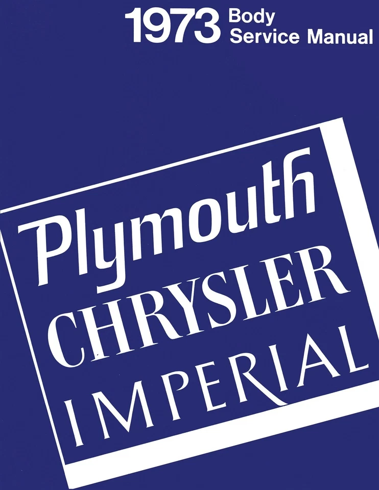 Plymouth Chrysler Imperial 1973 carrocería manual de servicio Foto 1 de 3