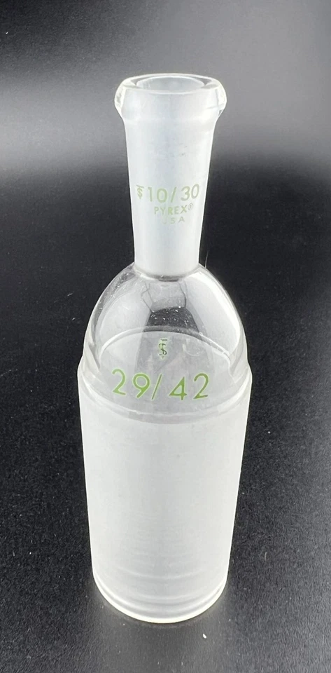 Glass Adapter 10/30 Outer;  29/42 Inner MADE IN USA - Image 1 of 1