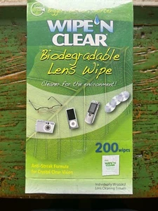 Flents Wipe N Clear biologisch abbaubare Linsenwischer Box mit 200 - Bild 1 von 3