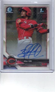 JOSE SIRI 2018 Autograph Bowman Chrome First Bowman Reds Auto - Picture 1 of 1