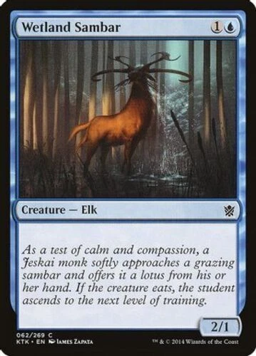Magic the Gathering Wetland Sambar Khans of Tarkir 49/269 Regular Common NM/M - Image 1 of 1