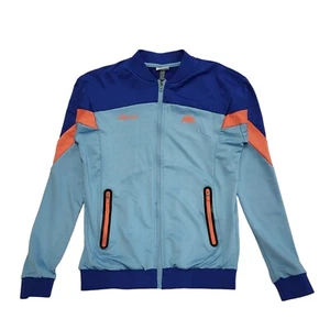 Ellesse Blue & Orange High Neck Tracksuit Top/Jacket Uk Women's Size 10 CC796 - Picture 1 of 6