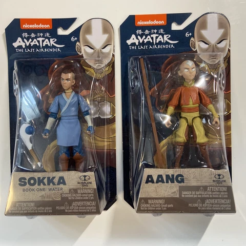 Avatar The Last Airbender: Aang Avatar State and Sokka Book 1 Action Figures Cover