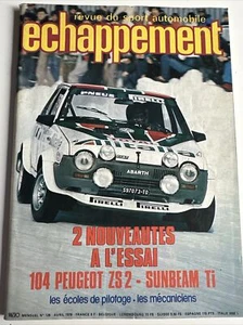 ECHAPPEMENT N°126 04/1979 104 ZS2 SUNBEAM  1600Ti BMW TURBO ALPINA ABARTH - Picture 1 of 1