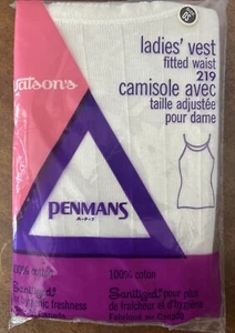 Vintage 60s Ladies Penmans Undershirt Tank Sanforized NIP OS - Picture 1 of 8