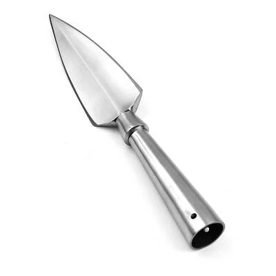 Bloodborne Raider High Carbon Steel Leaf Shaped Sharpened Spear Head Silver - Image 1 of 4