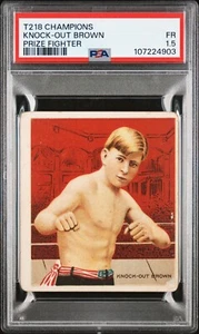1910 T218 CHAMPIONS PRIZE FIGHTER KNOCK-OUT BROWN PSA 1.5 - Picture 1 of 2