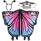 2 Sets Schmetterlings-Schal-Set Kostüm Schmetterlinge Umhang Erwachsener