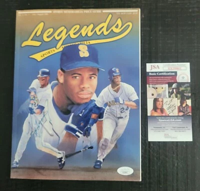 Ken Griffey Jr Signed 1991 "Legends Sports Memorabilia " Magazine (JSA) - Image 1 of 4