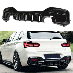 Diffusore posteriore per BMW Serie 1 F20 F21 M135i M140i Facelift M pacchetto 2015+ nero - Foto 1 di 8